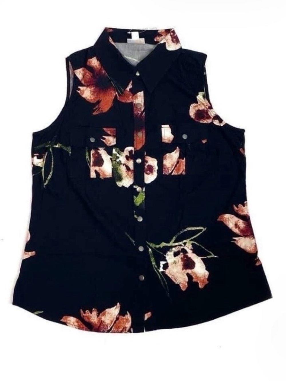 Lularoe Floral Print Sleeveless  Roxanne XL NWT